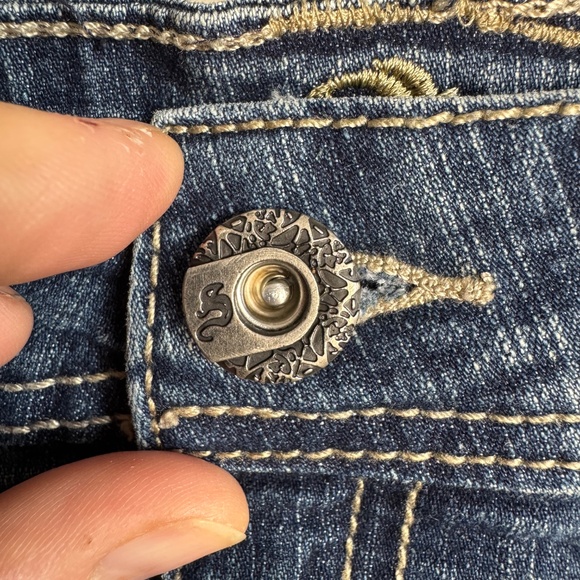 Sweet Jeans Vintage Denim Women's‎ Low-Rise Jean Shorts 9 Y2K Festival Boardwalk - Picture 2 of 11